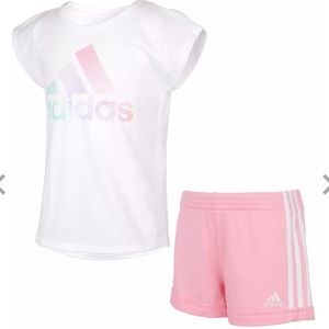 Adidas t-shirt and shorts set